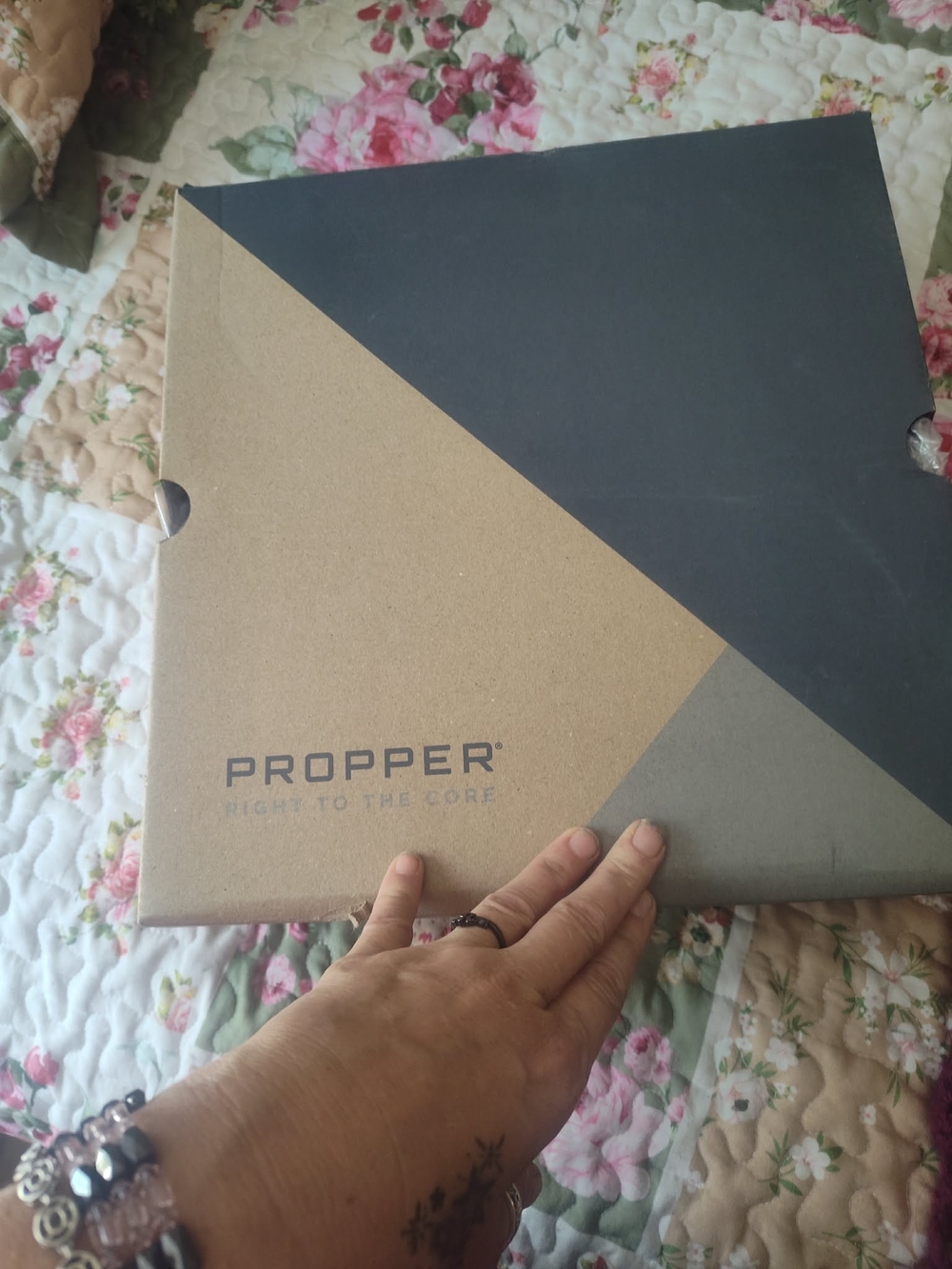 Propper Two-Tone Brown and Black Wall Decor Box